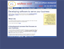 Tablet Screenshot of endlessvoid.com